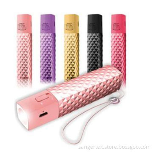 2200mah bling power charger bank portable for mobile phone best gift